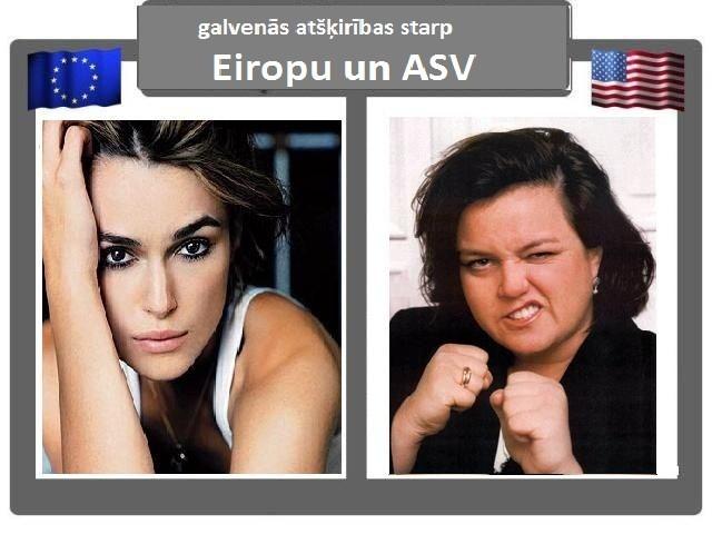 Autors: kreksss Eiropa vs ASV - atšķirības