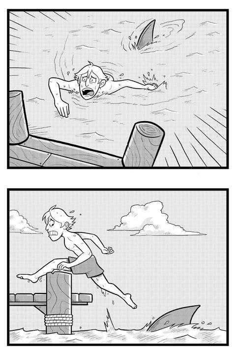 Autors: sundin7070 Shark Attack Komikss