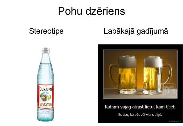 Autors: xprusaks Stereotips vs labakajā gadījumā.