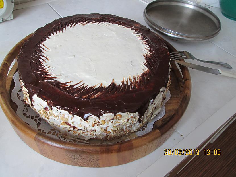 Uz iezīmētās sānu malas leju... Autors: rasiks Torte ar pī