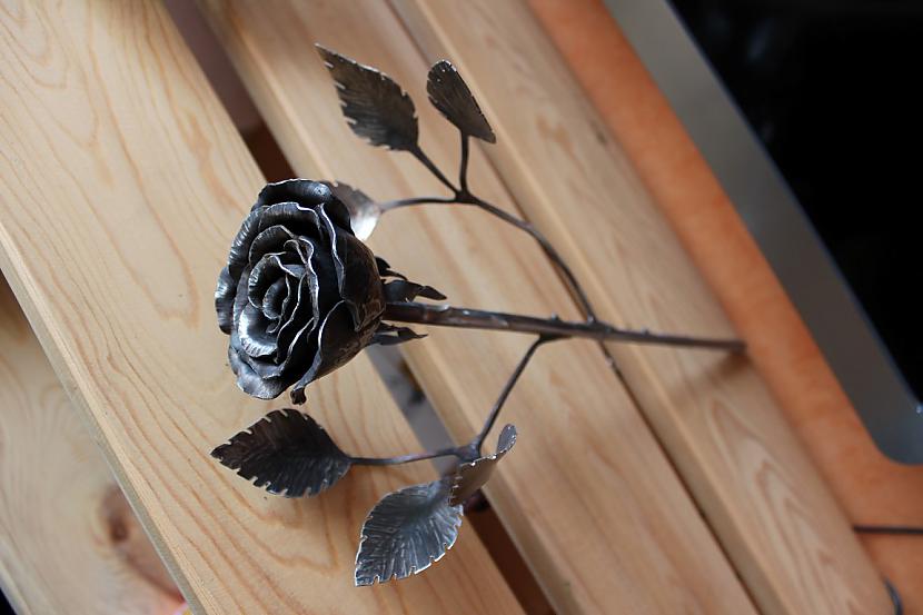 scaroni pascaronam patīk vis... Autors: kpot Roze no metāla. Never ending rose. Metal rose hand made