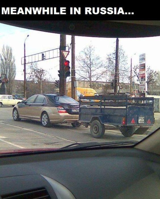 Jauns Mersedess un diezgan... Autors: Man vienalga Zeme, kas nekad nebeigs pārsteigt - KRIEVIJA!
