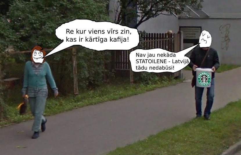 kafija Autors: Strāvonis Uz Google maps bāzētie komiksi #1