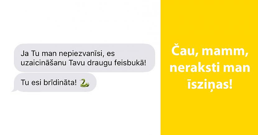 Autors: matilde Psihās Mammas īsziņas. Varbūt smieklīgi, varbūt tomēr nē.