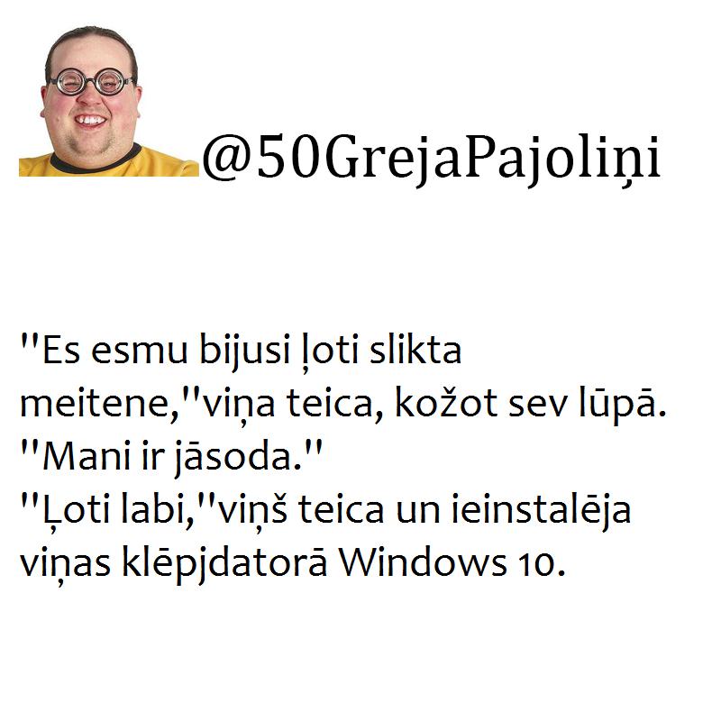 Autors: matilde 50 Greja nokrāsas dumiķīšu izpildījumā. Tev patiks, jo var pasmieties!