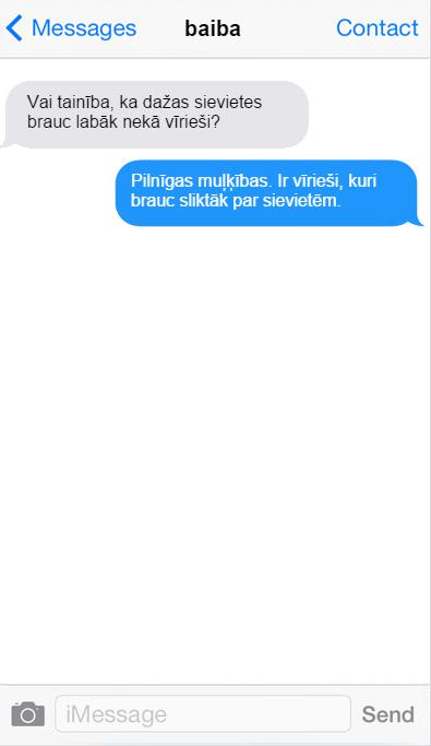 Autors: matilde Sievietes, automašīnas, sūdi un smieklīgas sarakstes!