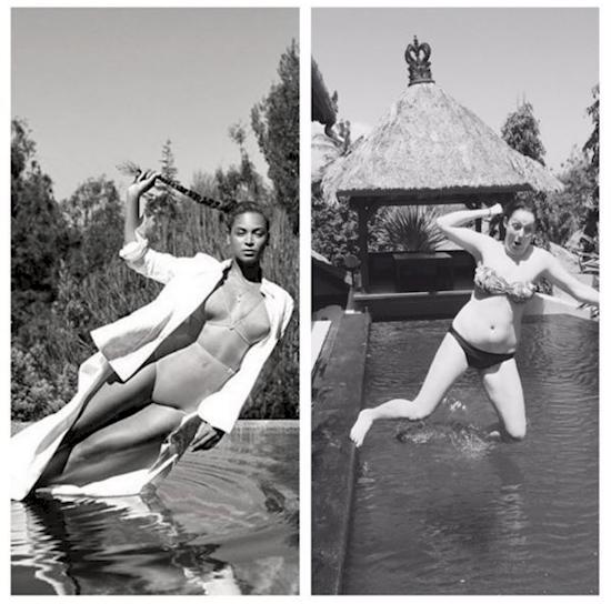 Beyonce Autors: kaķūns Viņa izņirgājas par slavenību foto, un tas ir uzjautrinoši