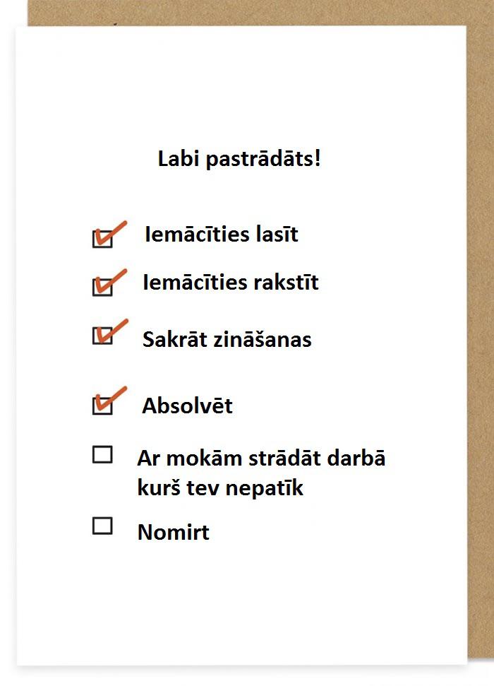 Autors: Panzer Demotivējošas apsveikuma kartītes