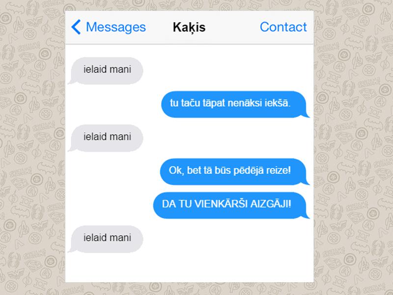 Autors: matilde 9 SMS no kaķa, kuras Tu, visticamāk, saņemtu, ja viņam būtu telefons
