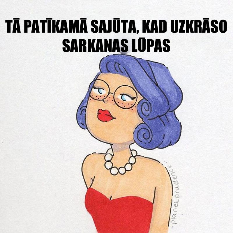 Sarkanā krāsa nr1 Autors: matilde Tipiskās meiteņu problēmas. Komiksi, kuros viegli atpazīt sevi!