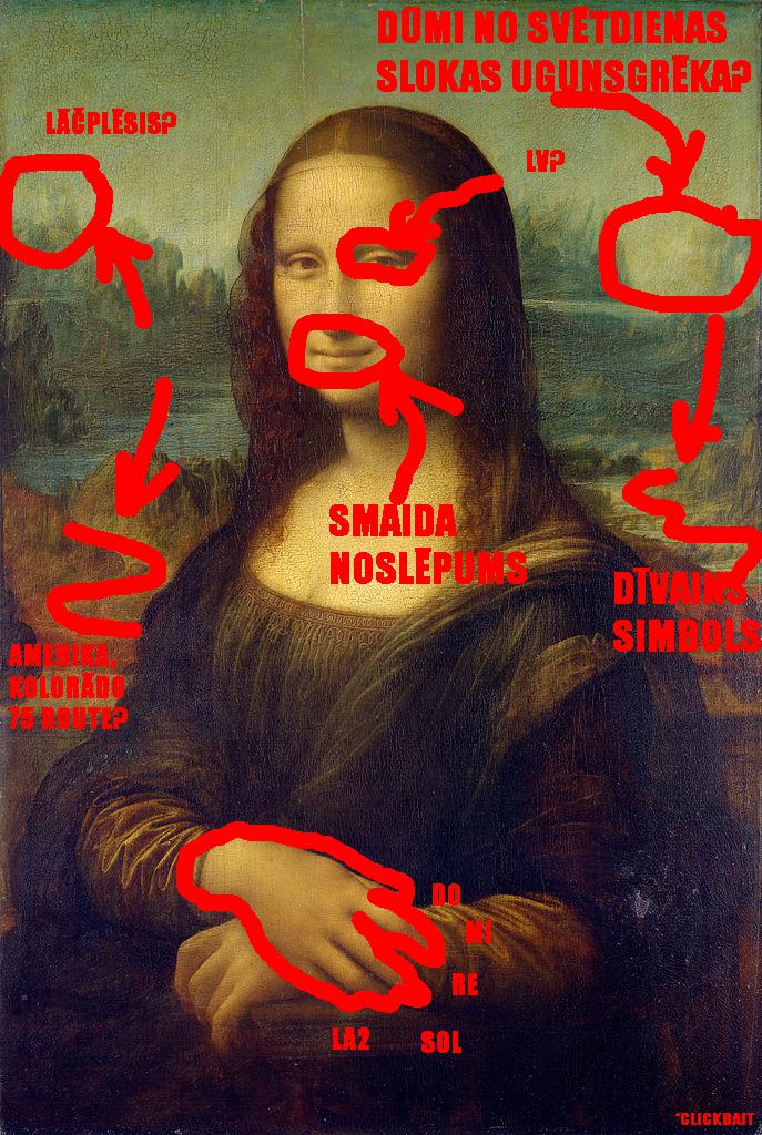 Jā tās ir raksta beigas... Autors: Fosilija Monas Lizas slepenais kods?