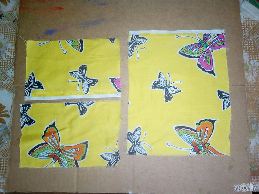 Kā arī vienu 20x15cm un... Autors: Dumpweed DIY Somiņa (ar divām kabatām)
