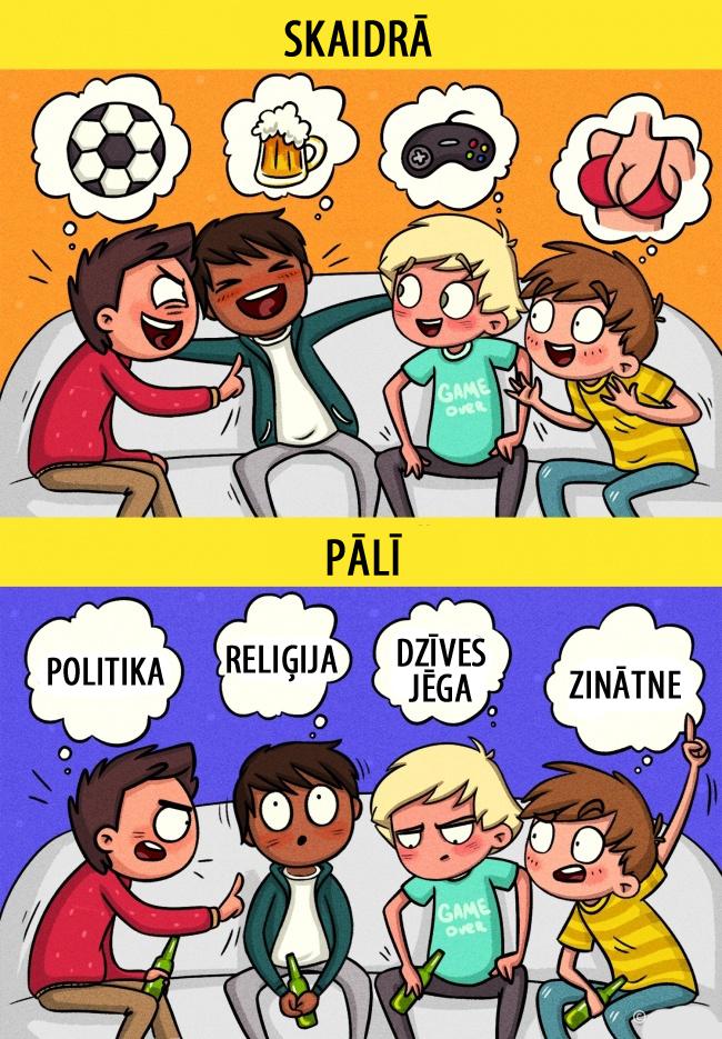 Autors: matilde 10 patiesi komiksi par to, kā cilvēks redz pasauli «skaidrā» un «pālī»