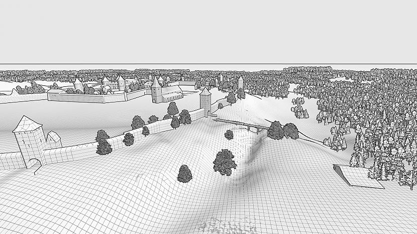 Autors: djart2007 Viduslaiku Cēsis - Wenden 3D restaurācijas darbi turpinās.