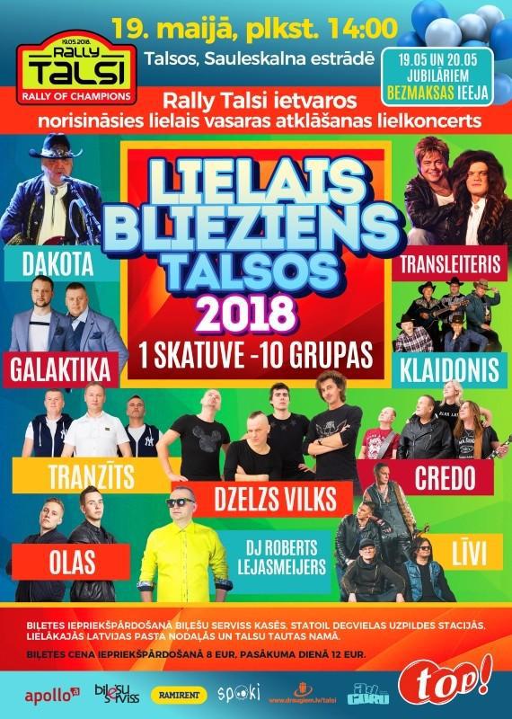 Autors: jacky Izsoles: LIELAIS BLIEZIENS TALSOS 2018