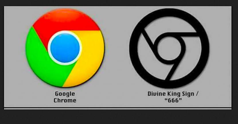 Google Chrome un... Autors: Lestets Ezotēriskie simboli lielāko kompāniju emblēmās