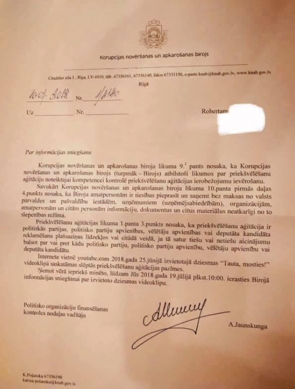 Linda LiepinaVai KNABam... Autors: Jānis Baroniņš Sarkanzilizaļibaltirozā līnijas, KNAB un Hēēēēy Macarena