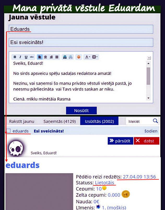 Vispirms apsveicu ar jauno... Autors: rasiks Jaunākie bilžuki no spoku dzīves, jeb esi sveicināts, Eduard!