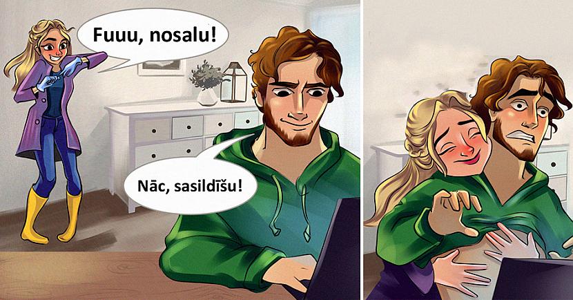 Un vispār sievietei ir... Autors: matilde 12 mīlīgi komiksi, kas parāda to, kāpēc sievietei vispār ir vajadzīgs vīrietis