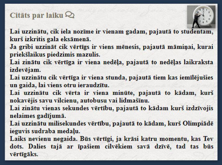 Autors: rasiks Par laiku
