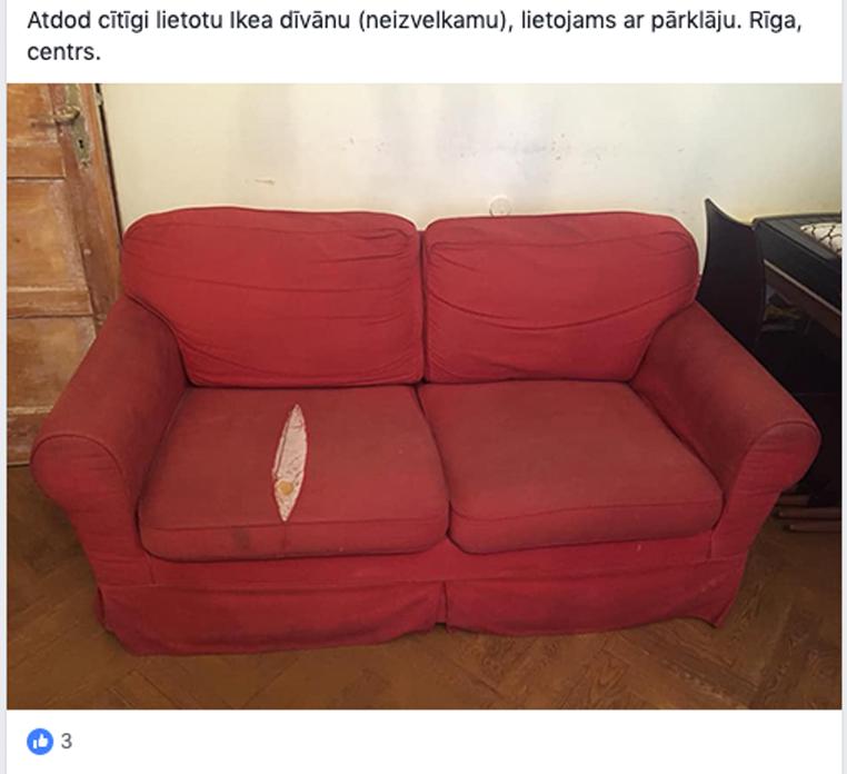 Scaronis dīvāns lietots tik... Autors: Dzerbudists Labākās pērles no «Atbrīvojies no lietām Rīgā»