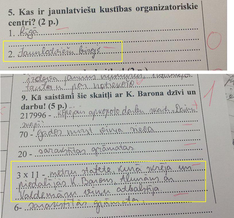 Autors: matilde Latvijas nākotne ir drošās rokās! Radošākās skolēnu atbildes kontroldarbos