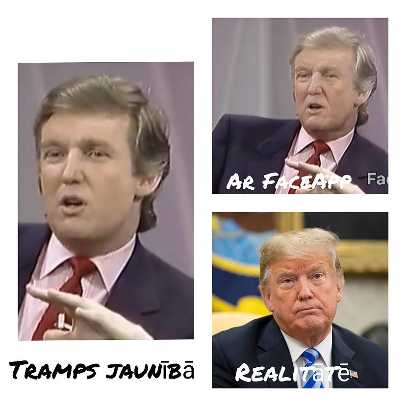 ASV prezidents Tramps Vai... Autors: ghost07 Kā izskatītos gados esošās slavenības ar jauno FaceApp aplikāciju?