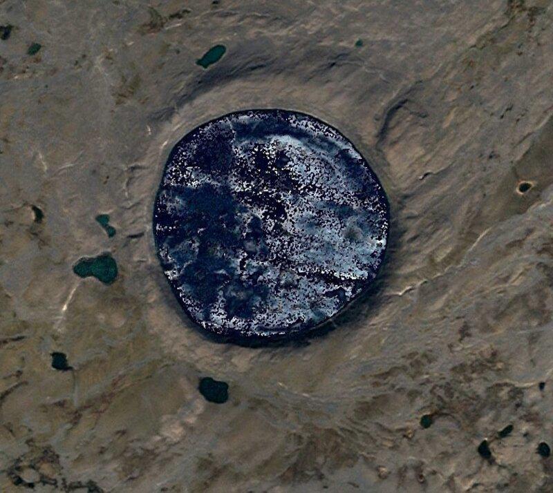 nbspMeteorīta krāteris Autors: matilde Interesantas vietas, kas atrastas ar «Google Earth» palīdzību