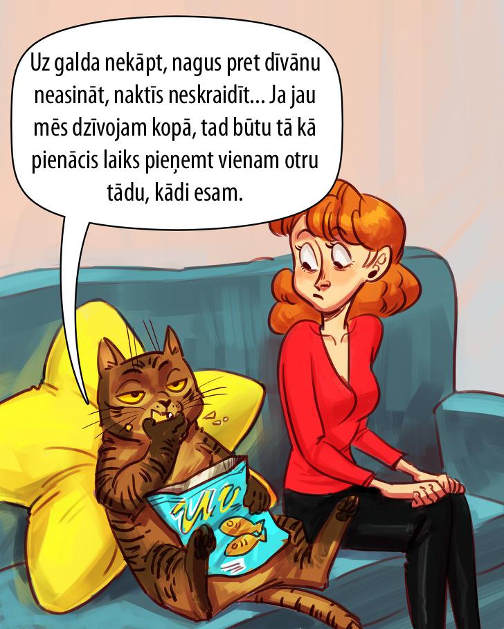 Autors: matilde Kā būtu, ja mājdzīvnieki spētu runāt ar cilvēkiem (11 komiksi)