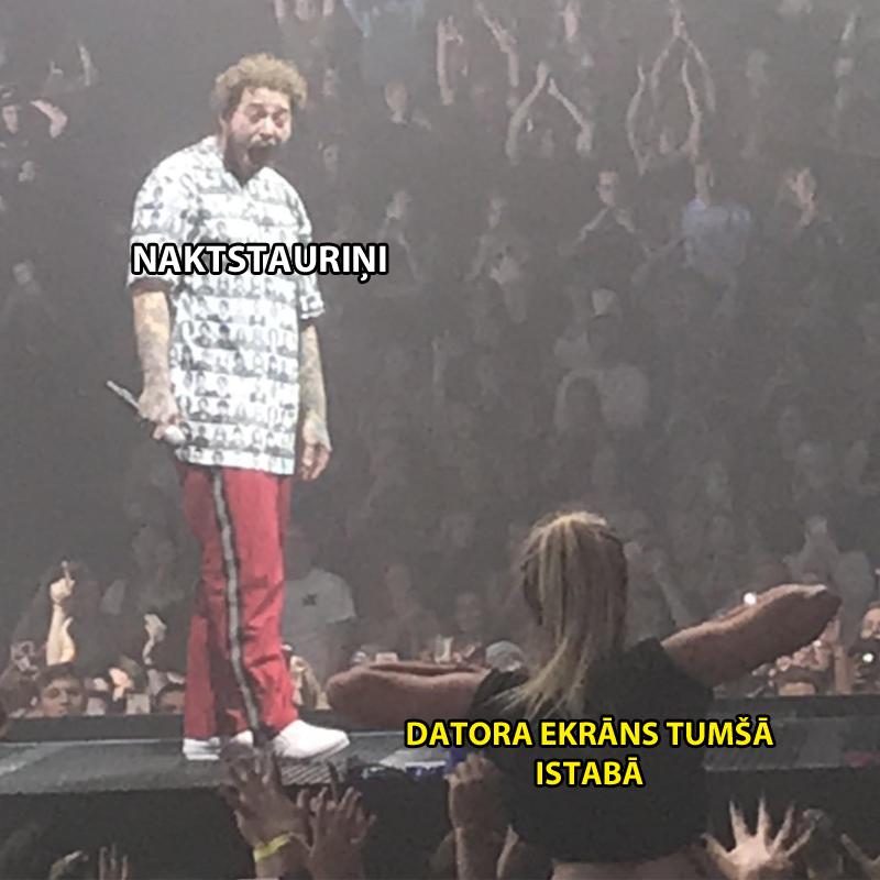 nbspLīdzīgi un krietni... Autors: matilde Post Malone reakcija uz sievietes kailajām krūtīm kļuvusi par interneta joku