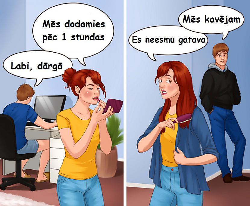 nbspDoscaronanāsBrīžiem... Autors: Lestets 12 lietas, ko sievietes un vīrieši uztver pilnīgi dažādi