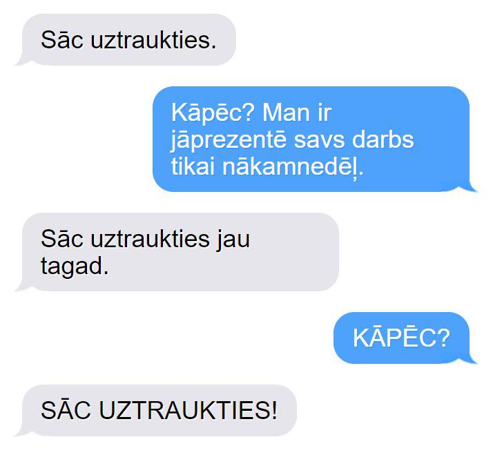 Autors: matilde 10 SMS, kuras tev sūtītu smadzenes, ja viņām būtu pašām savs telefons