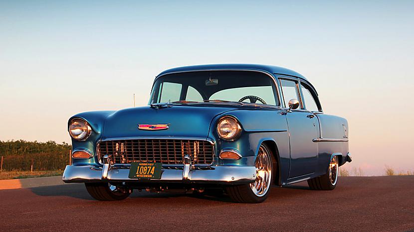 1955 Chevrolet Bel Air 2-Durvju Sedana Tapšana