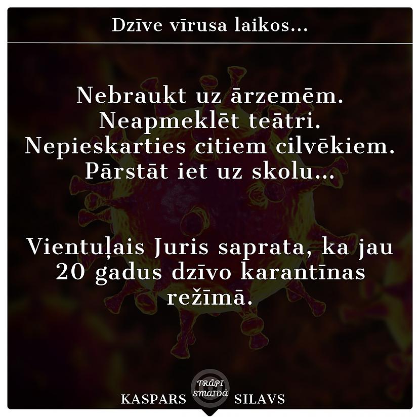 Autors: Kaspars Silavs Dzīve vīrusa laikos...