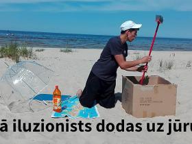 Kā burvju mākslinieks dodas uz jūru?