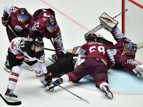 Latvijas hokeja izlase 1. reizi kopš 1997. gada iegūst punktu pret Kanādu(1:2PL)