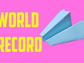 World record paper airplane