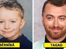 30+ slavenību bērnību fotogrāfijas, kas parāda, cik ļoti viņi ir mainījušies