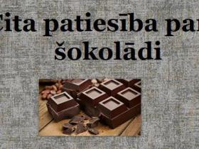Nenopietni par šokolādi